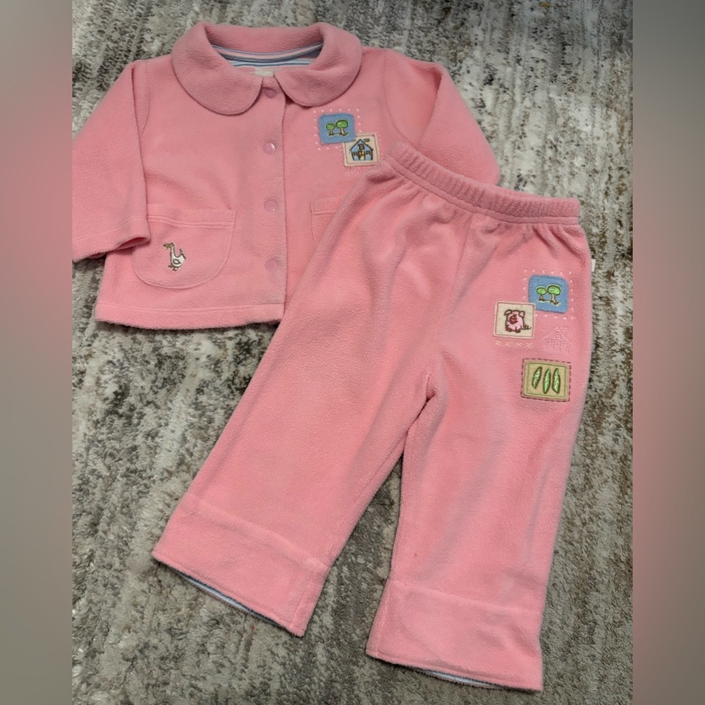 Baby Girls 2 pc. Fleece Osh Kosh Outfit